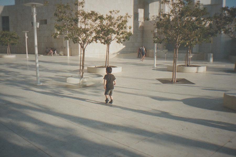 Museum campus and parking structure along Wilshire Boulevard in Los Angeles